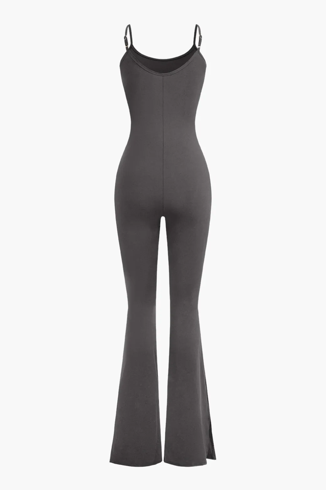 Slit Leg Cami Jumpsuit And Shrug Set