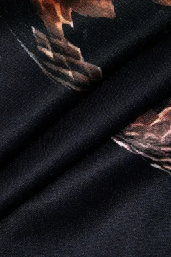 Snake Print Cut Out Sleeveless Slit Maxi Dress
