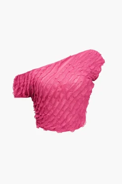 Solid Asymmetrical Ruffle Skirt Set