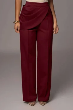 Solid Asymmetrical Trousers