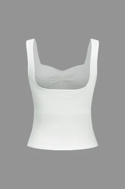 Solid Backless Tank Top