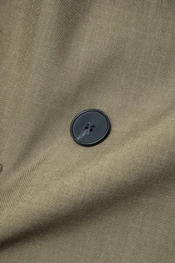 Solid Blazer Double Breasted Pocket