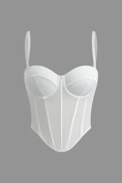 Solid Bustier Corset Top