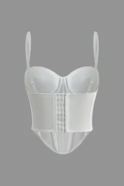 Solid Bustier Corset Top