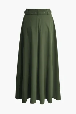 Solid Crop Tank Top And Zipper Pocket Pleated Skirt Set