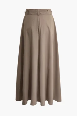 Solid Crop Tank Top And Zipper Pocket Pleated Skirt Set