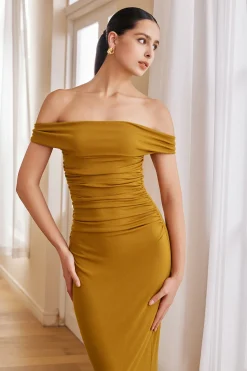 Solid Cut Out Halter Midi Dress