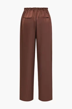 Solid Drawstring Trousers