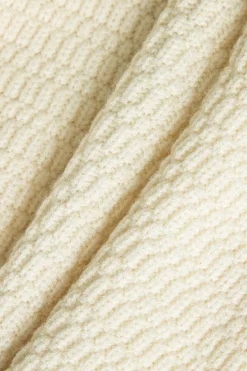 Solid Knit Button Sweater Tube Top