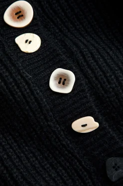 Solid Knit Button Sweater Cardigan