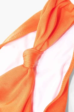 Solid Knot Tie Back Bikini Set