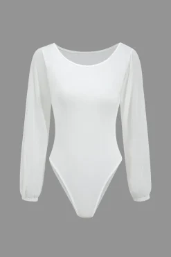 Solid Long Sleeve Bodysuit