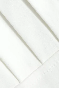 Solid Pleated Mini Skirt