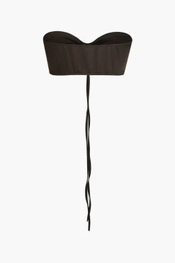 Solid Ruched Drawstring Tie-Up Skirt Set