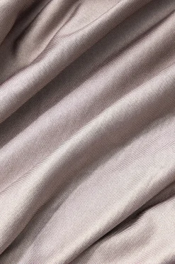 Solid Ruched Strapless Midi Dress