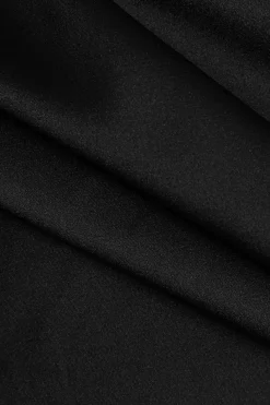 Solid Satin Button Long-Sleeve Shirt