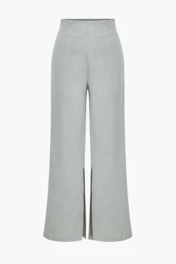 Solid Sleeveless Suit Vest And Pants Set