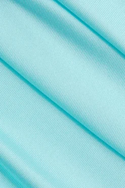 Solid Slit Color Block Bustier Maxi Dress