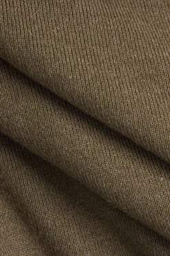 Solid Sweater Asymmetrical Skirt
