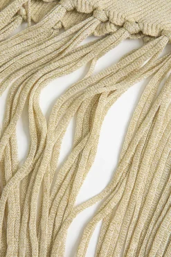 Solid Sweater Fringe Asymmetrical Dress