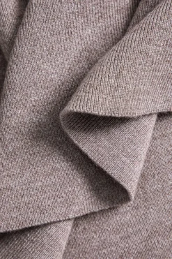 Solid Sweater Midi Skirt