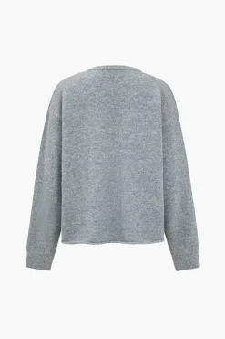 Solid Sweater Top And Drawstring Set