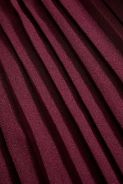 Solid Tank Top And Pleated Skirt Set
