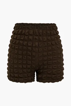 Solid Tie Front Top And Shorts Set