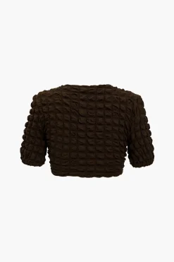 Solid Tie Front Top And Shorts Set