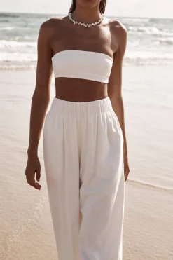 Solid Wide Leg Trousers