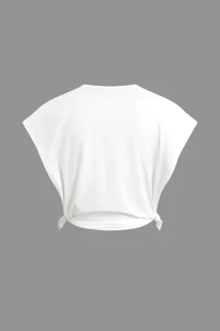 Speed Dream Graphic Sleeveless Side Cut Out T-shirt