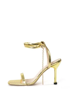 Square Toe Chain High Heels