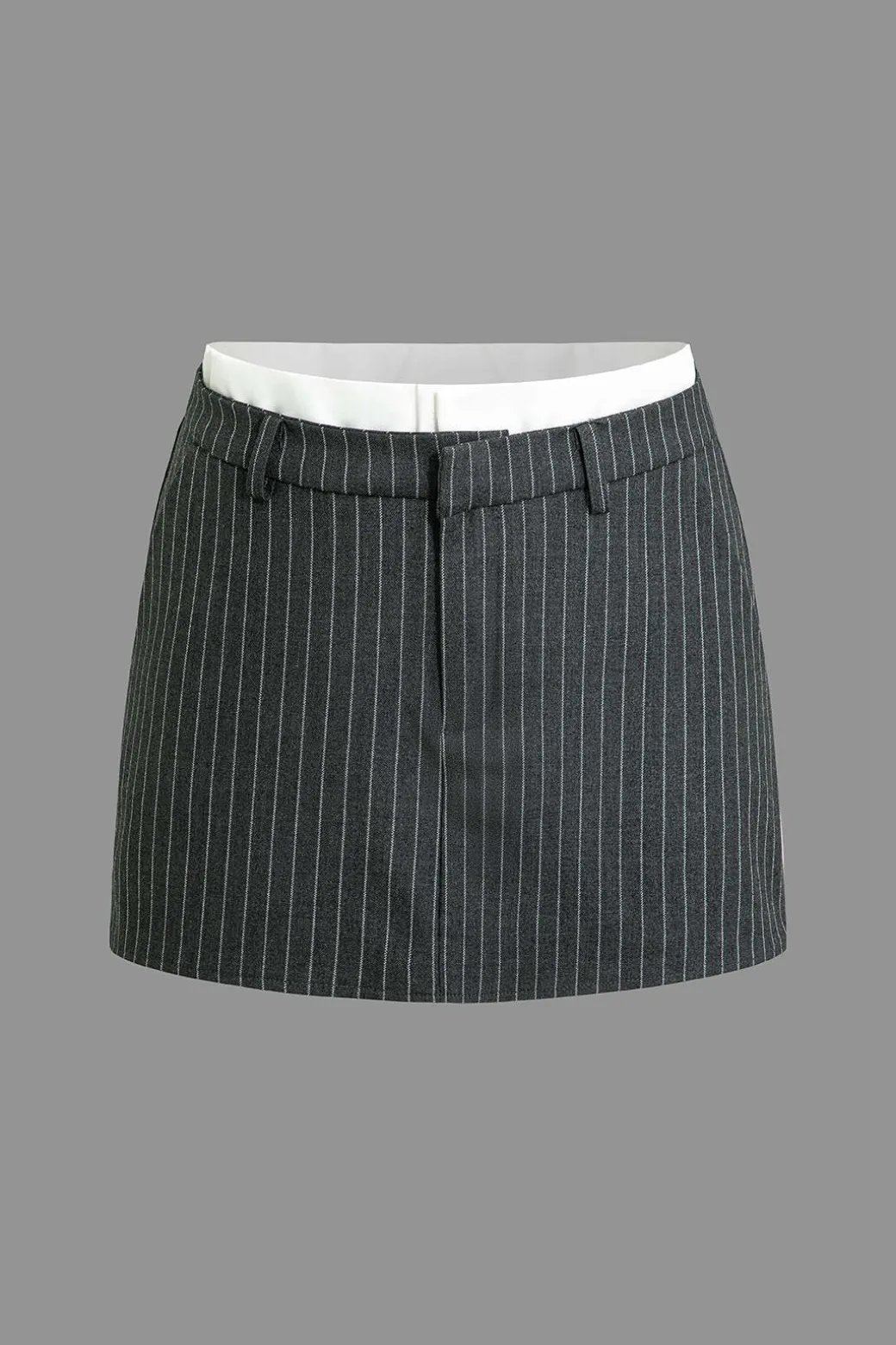 Stripe Print Color Block Double Waistband Skorts