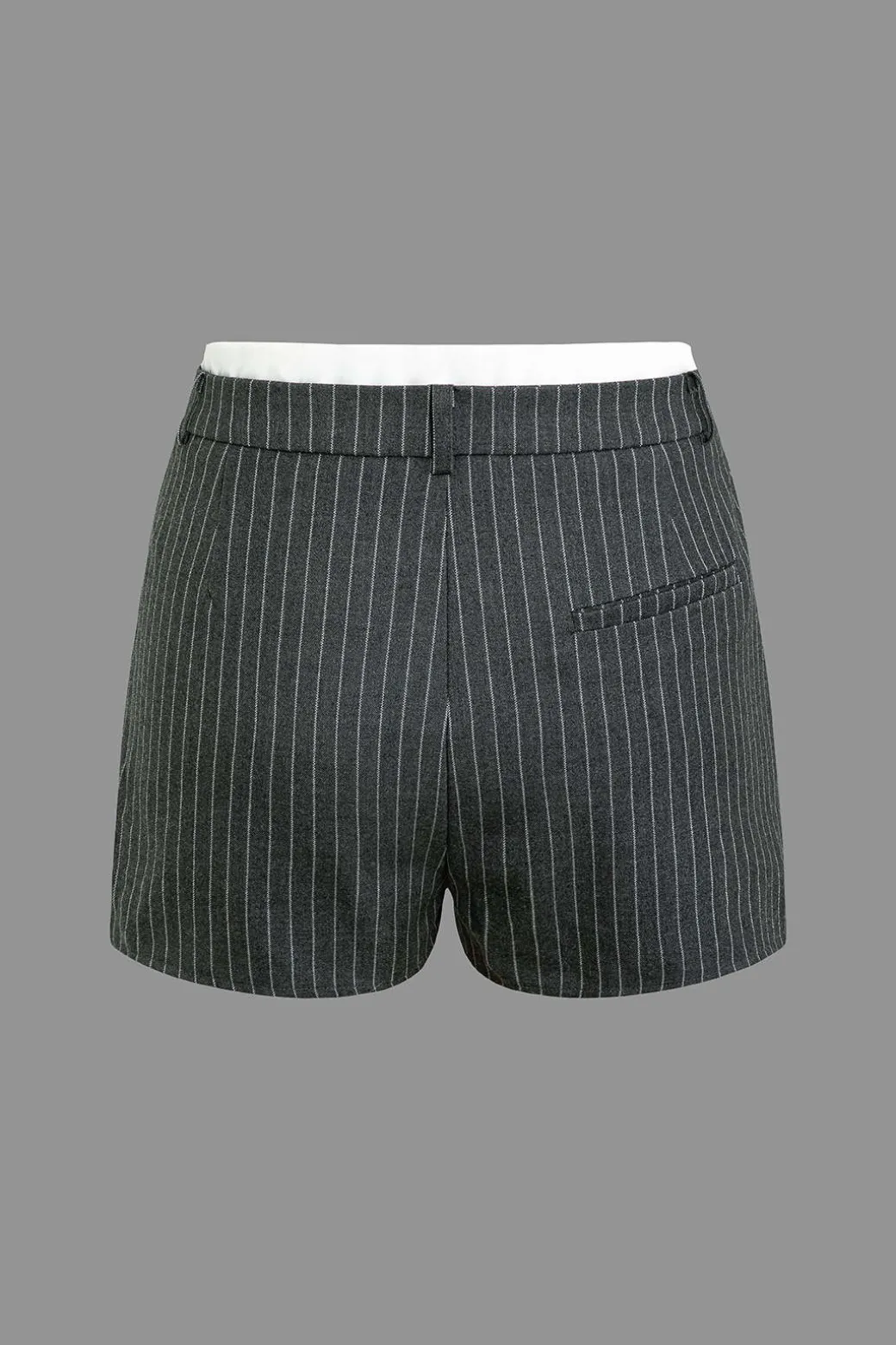 Stripe Print Color Block Double Waistband Skorts