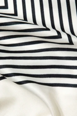 Striped Silk Scarf