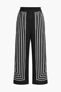 Stripes Print Shirt And Trousers Set