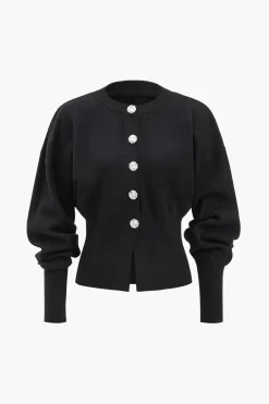 Sweater Button Cardigan