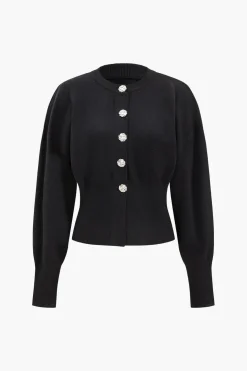 Sweater Button Cardigan