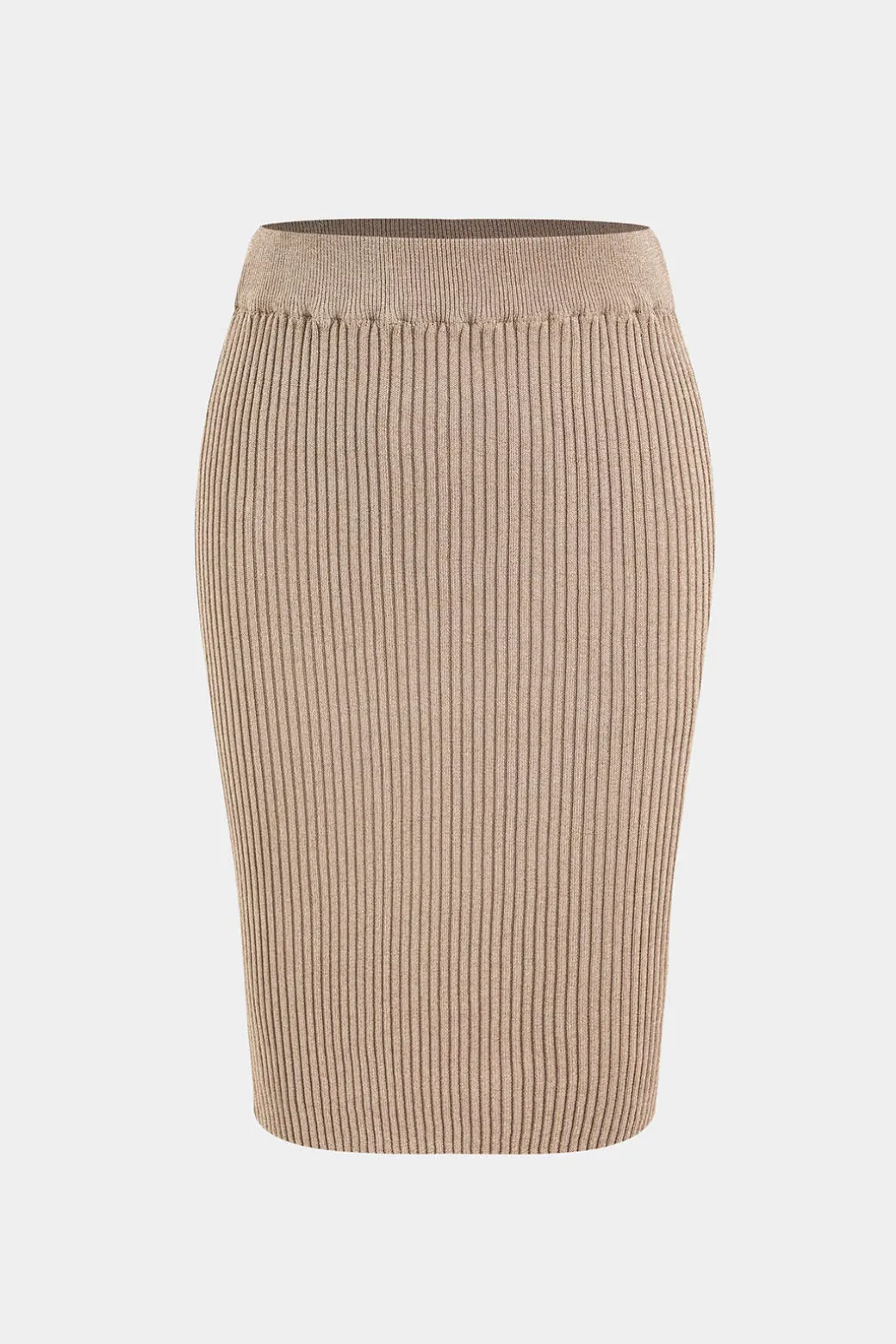 Sweater Knit Ruffle Top And Skirt Set