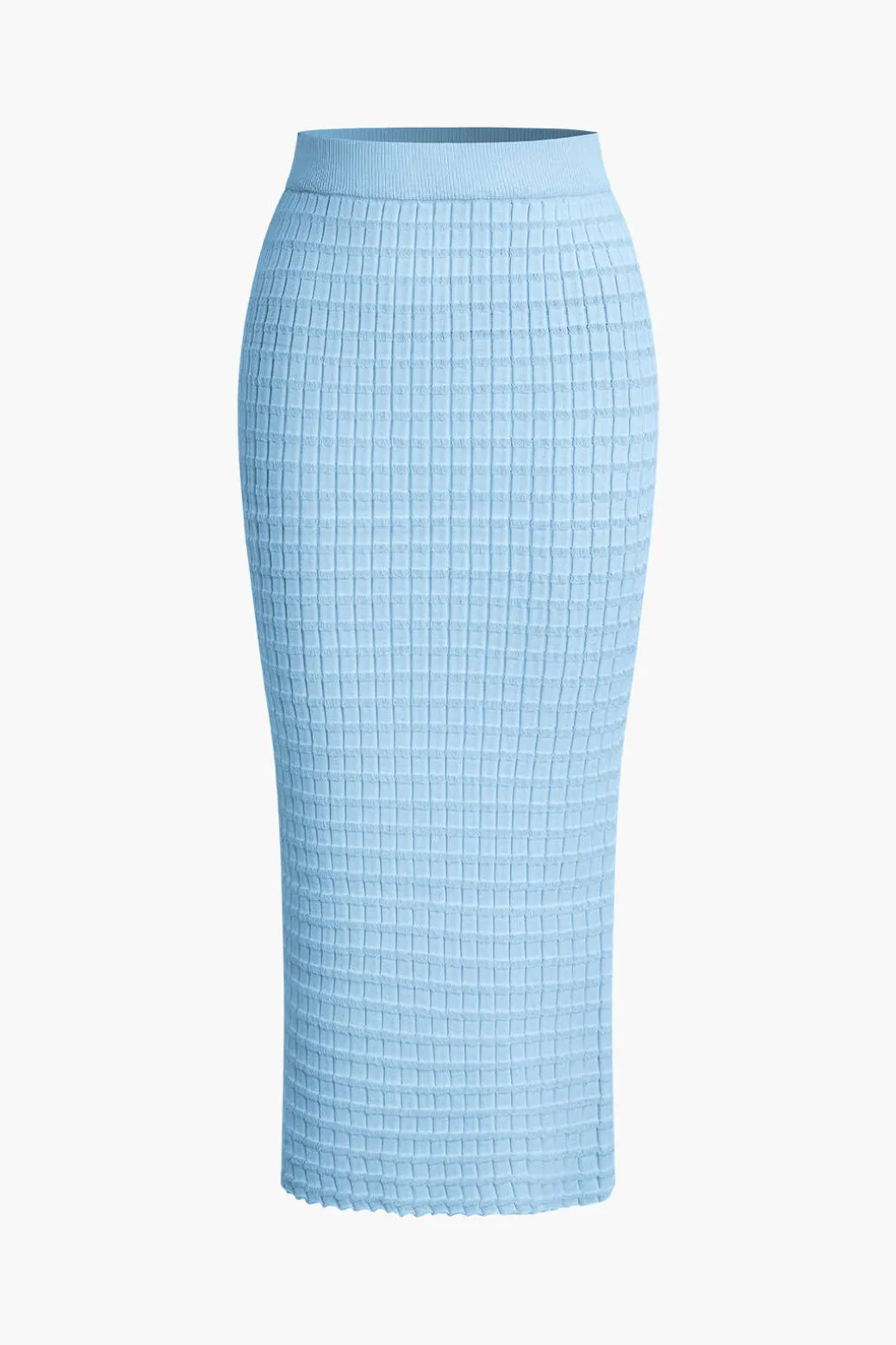 Textured Crop Tank Top And Skirt Set