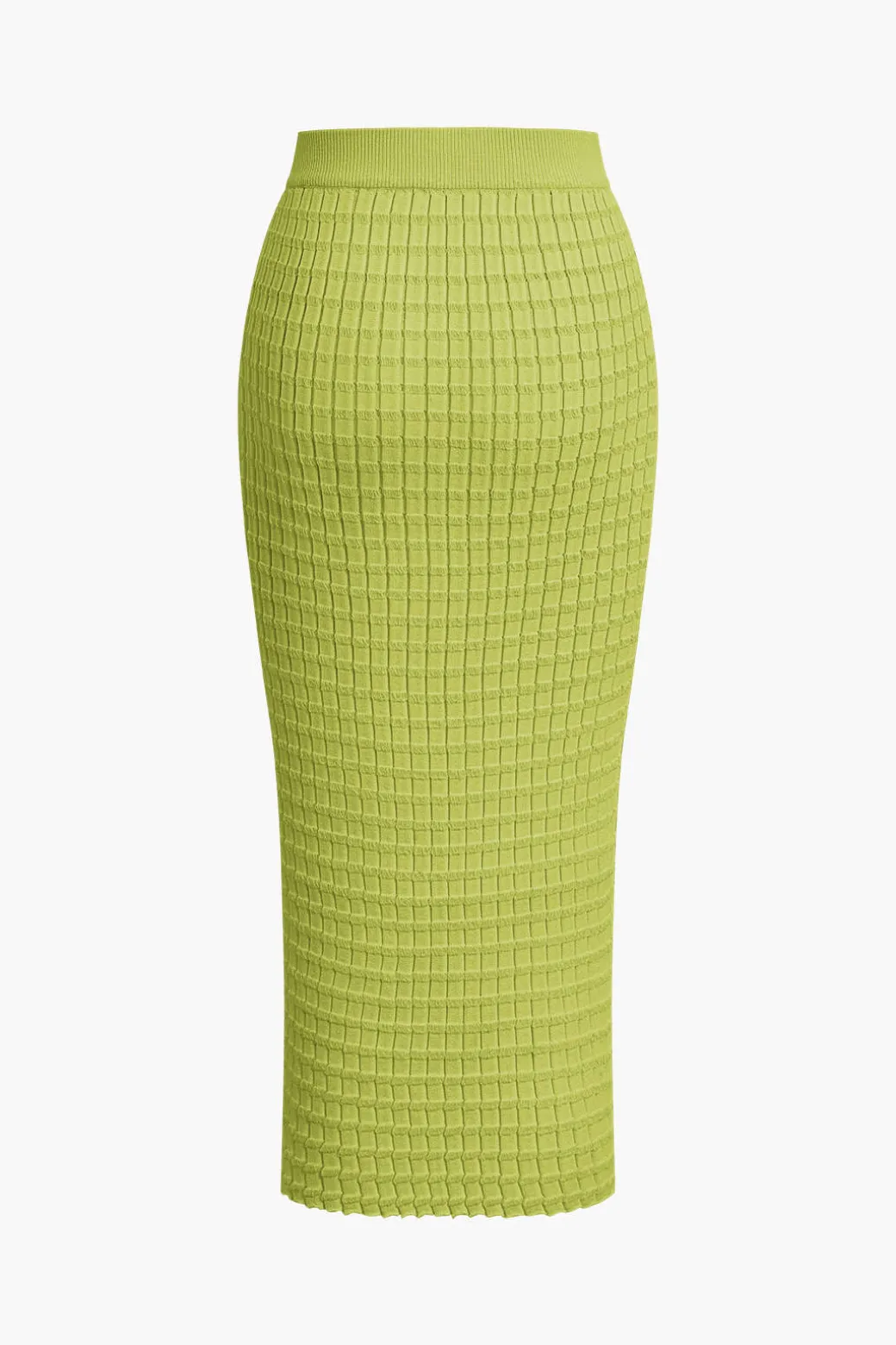 Textured Crop Tank Top And Skirt Set