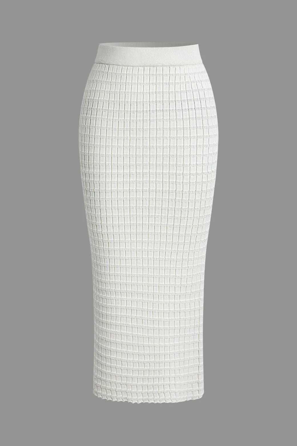 Textured Crop Tank Top And Skirt Set