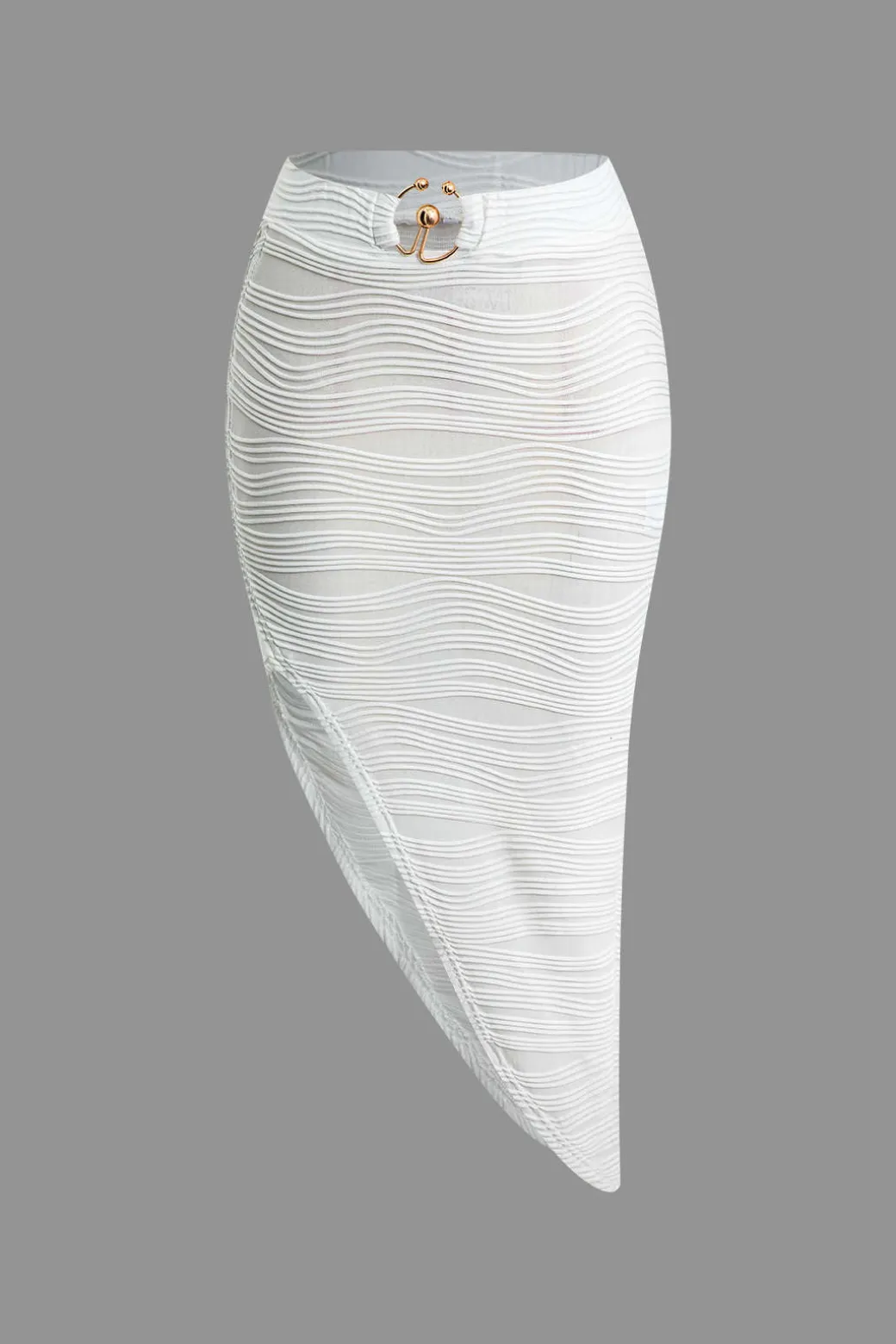 Textured Halter Backless Skirt Set