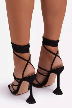 Tie Ankle High Heeled Sandals