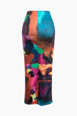 Tie Dye Maxi Skirt