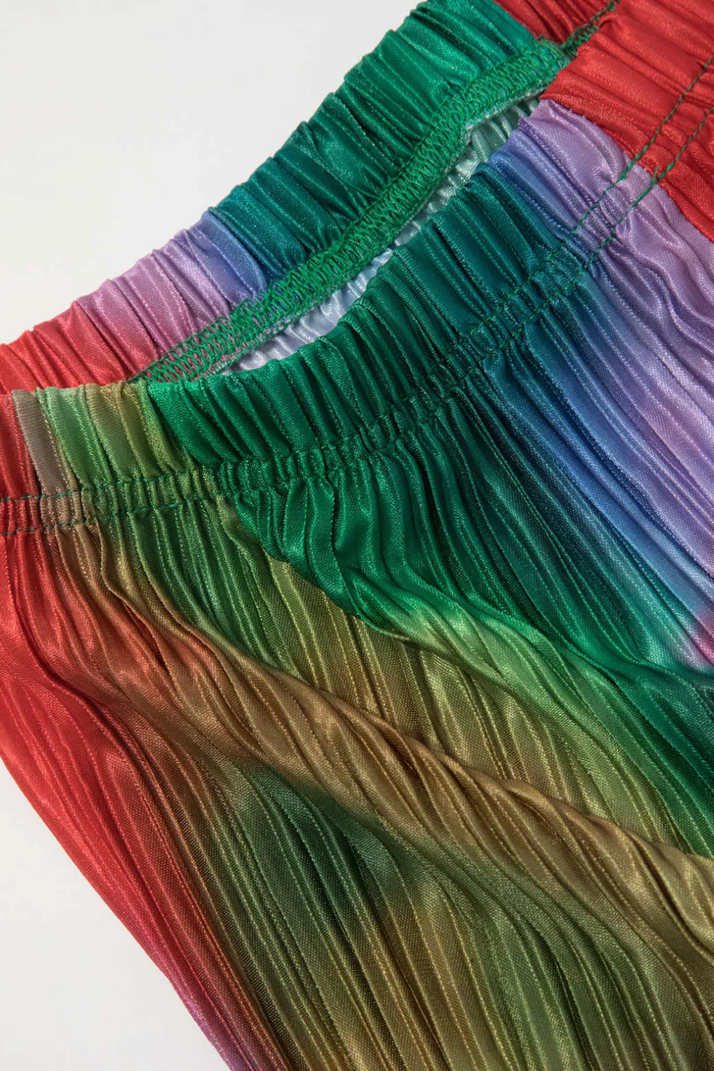 Tie Dye Plisse Halter Top And Pants Set