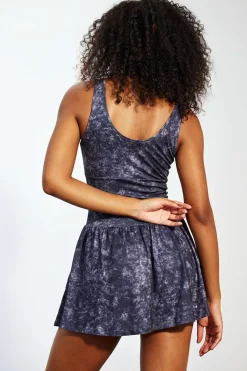 Tie Dye Print Tank Mini Dress