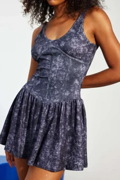 Tie Dye Print Tank Mini Dress