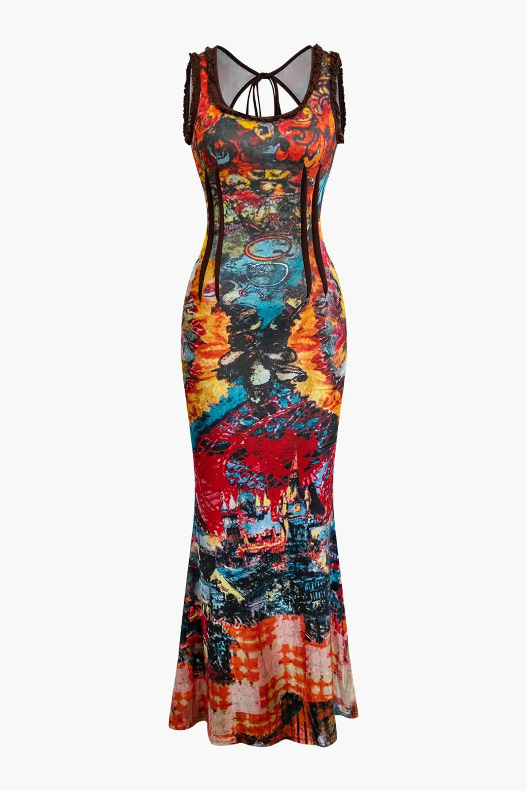 Tie Dye Tank Maxi Dress