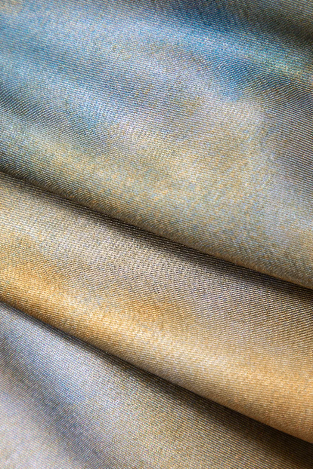 Tie Dye V-neck Satin Maxi Dress